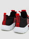 Чорні кросівки на червоній шнурівці | 6759425 | фото 4