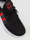 Черные кроссовки с красными декоративными полосками | 6759428 | фото 3