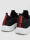 Чорні кросівки з червоними декоративними смужками | 6759428 | фото 4