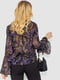 Напівпрозора блуза у “турецькі огірки” з оборками на рукавах | 6781815 | фото 4