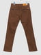 Прямые коричневые брюки средней посадки | 6781820 | фото 2
