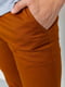 Прямі штани цегляного кольору середньої посадки | 6781833 | фото 5