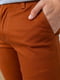 Прямые коричневые брюки средней посадки | 6781834 | фото 5