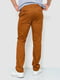 Прямые светло-коричневые брюки средней посадки | 6781835 | фото 4