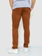 Прямые коричневые брюки средней посадки | 6781839 | фото 4