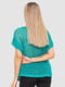 Ажурна оверсайз блуза смарагдового кольору | 6781913 | фото 4