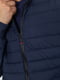 Стьобана темно-синя куртка з трикотажними манжетами | 6781939 | фото 5