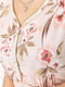 Бавовняна пудра нічна сорочка з квітковим принтом | 6781954 | фото 5