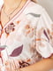 Длинная ночная рубашка свободного фасона в цветочный принт | 6781957 | фото 5