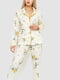 Хлопковая пижама комбинированной расцветки: рубашка и брюки | 6781963 | фото 2