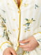 Хлопковая пижама комбинированной расцветки: рубашка и брюки | 6781963 | фото 5