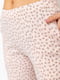 Светло-персиковая принтованая пижама: туникаи и брюки | 6781966 | фото 6