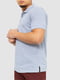 Бавовняна сіра футболка-поло з розрізами по бокам | 6781974 | фото 3