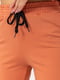Трикотажный темно-персиковый костюм: худи с рисунком и джоггеры | 6782035 | фото 6