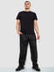Трикотажні чорні штани вільного фасону | 6782043 | фото 2