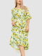 Сукня А-силуету в квітковий принт з оборками | 6782051 | фото 2