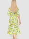 Сукня А-силуету в квітковий принт з оборками | 6782051 | фото 4