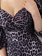 Платье А-силуэта анималистической расцветки с рукавами-баллонами | 6782055 | фото 5