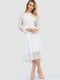 Біла ажурна сукня А-силуету із зав'язкою на горловині | 6782060 | фото 2