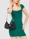 Зеленое облегающее мини-платье в рубчик | 6782066 | фото 3