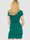 Зеленое облегающее мини-платье в рубчик | 6782066 | фото 4