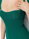 Зелена облягаюча міні-сукня в рубчик | 6782066 | фото 5
