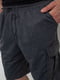 Темно-серые трикотажные шорты с накладными карманами | 6782119 | фото 6