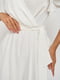 Сукня-міді біла з рукавом-метелик | 6506269 | фото 6