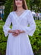 Длинное белое платье с кружевом | 6506307 | фото 7