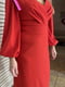 Платье-миди красное классическое | 6506489 | фото 2