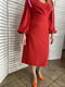 Платье-миди красное классическое | 6506489 | фото 3