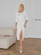 Біла сукня-футляр з ефектним розрізом | 6782135 | фото 2