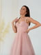 Розовое вечернее платье с корсетом и пышною юбкойй | 6782150 | фото 3