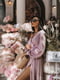 Шелковое розовое платье А-силуэта с юбкой в складку | 6782157 | фото 4
