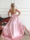 Длинное вечернее розовое платье из шелка | 6782161 | фото 2