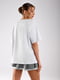 Спідниця-шорти сірого кольору з білим низом | 6782197 | фото 5