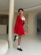 Сукня міні червоного кольору з поясом | 6782200 | фото 5
