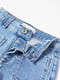 Блакитні джинсові шорти-бермуди | 6782593 | фото 3