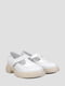 Белые кожаные туфли с ремешками | 6782637