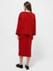 В'язаний червоний костюм-двійка: джемпер і пряма спідниця по коліно | 6782665 | фото 4
