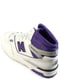 Біло-фіолетові шкіряні кросівки | 6782857 | фото 4