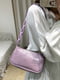Фіолетова сумка-багет на ремінці-ланцюжку | 6783166 | фото 5