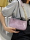 Фіолетова сумка-багет на золотому ланцюжку | 6783194 | фото 4