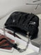 Чорна сумка-багет на срібному ланцюжку | 6783207 | фото 7