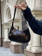 Чорна сумка-багет рептилія | 6783233 | фото 9