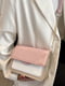 Рожева сумка через плече на тонкому ремінці | 6783247 | фото 6