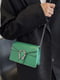 Зелена сумка-клатч на ланцюжку з підковою | 6783262 | фото 3