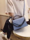 Блакитна сумка крос-боді з ланцюжком | 6783265 | фото 2