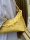 Жовта сумка-багет під рептилію | 6783275 | фото 2