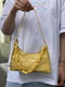 Жовта сумка-багет під рептилію | 6783275 | фото 4